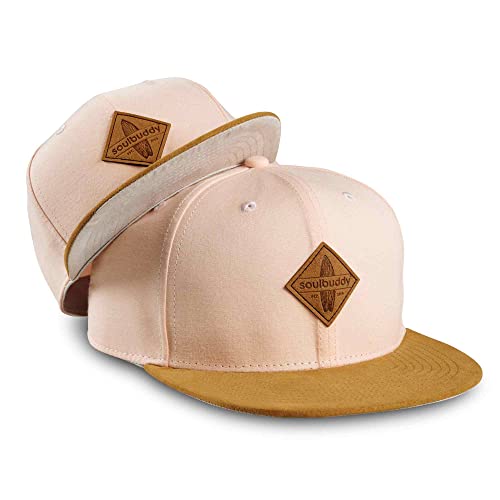 Soulbuddy Eltern Kind Partnerlook Caps Familien Outfit für Erwachsene und Kinder Muttertagsgeschenk Mama Geschenk Partnerlook Familie Pfirsich One Size Erwachsene + Kids S