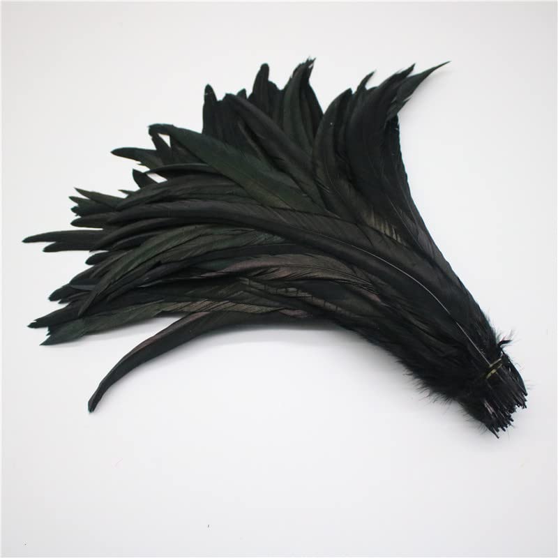 50 szt. naturalnych piór ogona koguta 25-45 cm, 10-16 cm, pióro do dekoracji sceny, wydajność pióra ogona różowego koguta, 40-45 cm