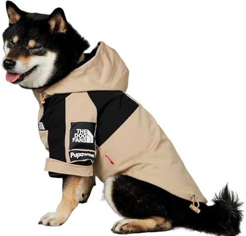 犬服犬用レインコート雨具カッパフード付き犬服防水防風ボタンファスナーマジックロープ張り穴調整ゴム付きかわいい軽い散歩快適梅雨時通気着脱簡単洗える小型犬中型犬大型犬2頭袖レジャー防水防風防雪服ペットパンチ穴外カバー小型犬中型犬大型犬ペット服春秋冬犬服保温袖猫