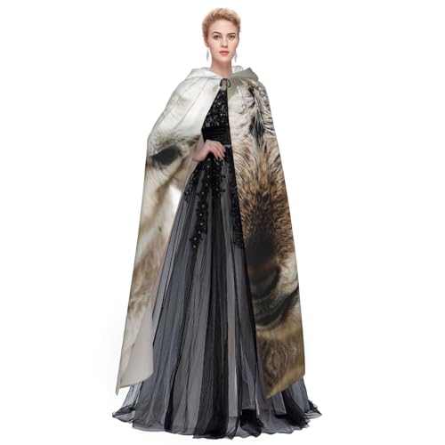 Cape à capuche imprimé chèvre EdWal costume durable sorcière - 3