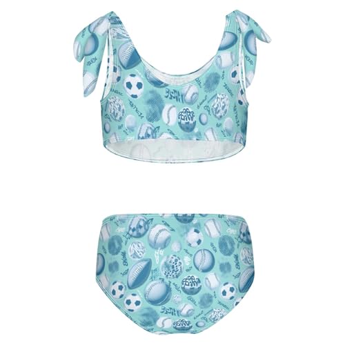 Image of Boccsty Cute Crab Red Blue Girls Swimsuits Kids Bikini Sets 2 Pcs Bathing Suit for 3T