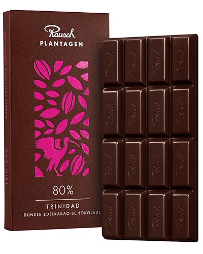 Rausch Trinidad 80% Schokolade Tafel 125g – hochwertige Tafelschokolade mit feinem Aroma – Edelkakao Schokoladentafel aus nachhaltigem Anbau