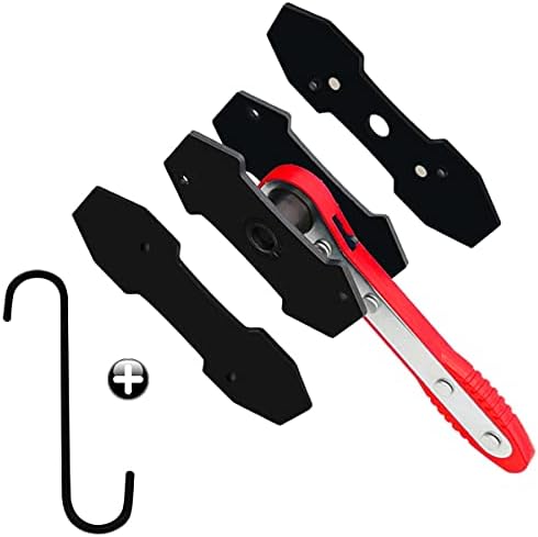 IRmm Car Brake Caliper Press Ratchet Caliper Piston Tool Brake Spreader Piston Caliper Wrench Spreader Tools with 2 pcs Steel Plates and Brake Cliper Hanger