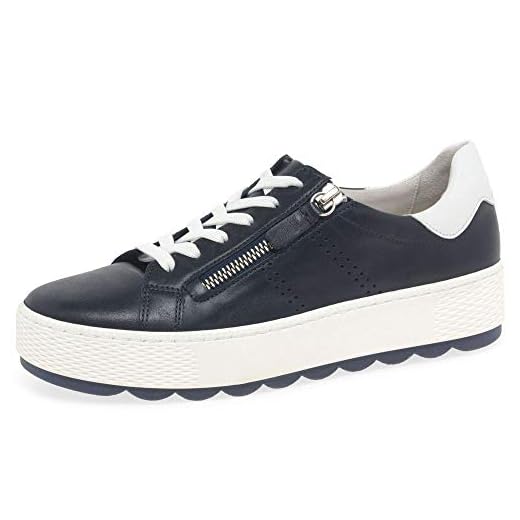 Gabor Damen Sneaker, Frauen Low-Top Sneaker,Comfort-Mehrweite,Reißverschluss,Optifit- Wechselfußbett, Woman Halbschuhe Low-top,rost,38 EU / 5 UK 3 Gabor Damen Low Top Sneaker, Frauen Halbschuhe,lose Einlage,Moderate Mehrweite (G),straßenschuhe,Plateausohle,Midnight/Weiss,37.5 EU / 4.5 UK