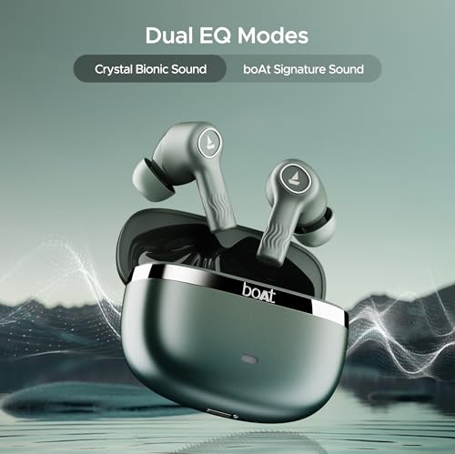 boAt Nirvana Ion ANC, Active Noise Cancellation(~32dB), 120Hrs Battery, App Support, Crystal Bionic Sound, 4Mics ENx, v5.3 Bluetooth Earbuds, TWS Ear Buds Wireless Earphones with mic (Northern Lights)