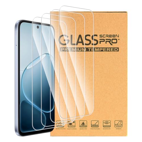 ESACMOT 4 �p�b�N �����ޗ� Oppo A6k (6.56 �C���`) �Ƃ̌݊������� ��ʕی�t�B���� - 9H�d�x HD�N���A �w��h�~ �ی�t�B����