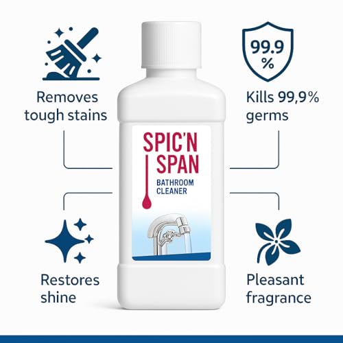 Image of Modicare Chrome Tap Cleaner Spray for Shiny Faucets, Handles, Showers Metal Fixtures Hard Water Descaler 250ml