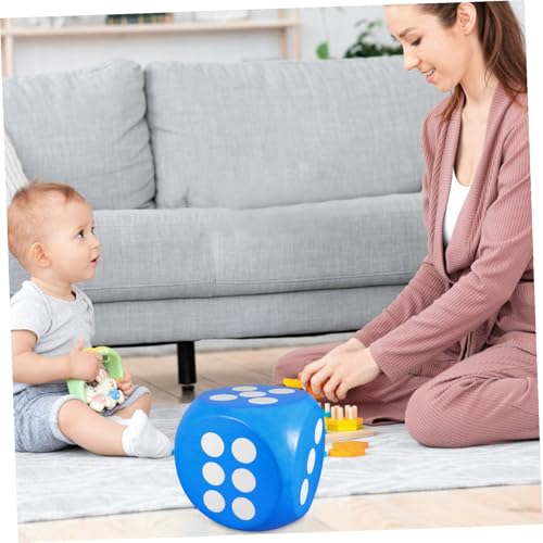 Dados de espuma jumbo azul de 1 pieza para juegos infantiles y actividades 5