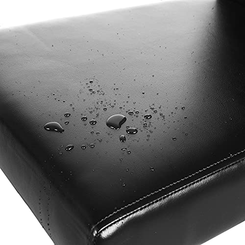 Yaheetech Modern Dining Room Chairs Set of 4 Faux Leather High Back Padded Kitchen Chairs W/Adjustable Solid Wooden Legs for Home and Restaurants Black