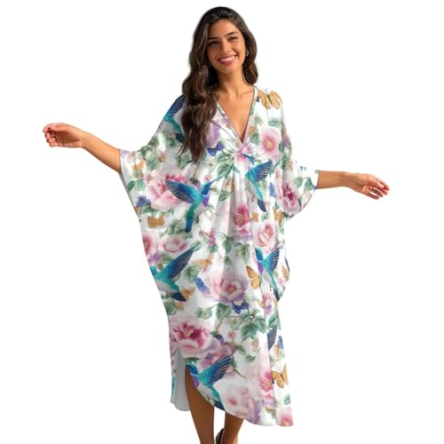 Vestido largo de playa holgado que soluciona el calor veraniego con elegancia