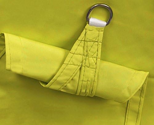 Block Triangle Sunshade Sail Canopy for Outdoor Patio Garden Sun Shelter, 12' x 12' x 12',Yellow