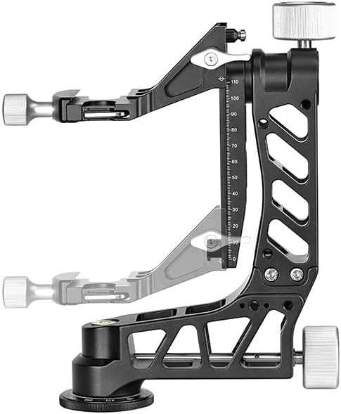 SUNWAYFOTO GH-04 Gimbal Head showing vertical adjustment range