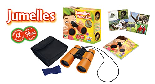 Buki France- Natura Binocolo, Colore Marrone, 4 x