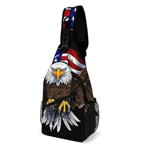 Mochila tipo sling blanca deportiva para hombres y mujeres