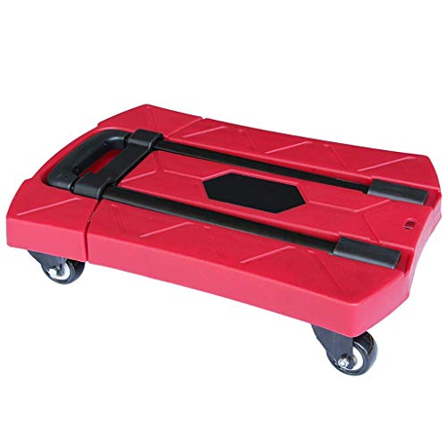 WLKINF Einkaufstrolley, faltbarer Trolley mit 6 Rädern, PU-Rad, 360° drehbarer Trolley, maximale Traglast 250 kg…