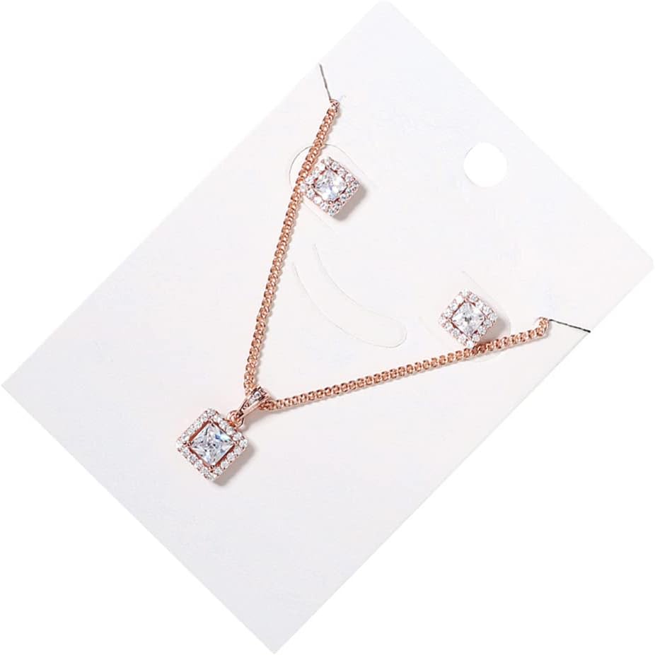 Bestoyard ネックレスイヤリングセット鎖骨ジルコンチョーカーネックレスヴィンテージゴシックチョーカー結婚式の女性の女の子 新商品