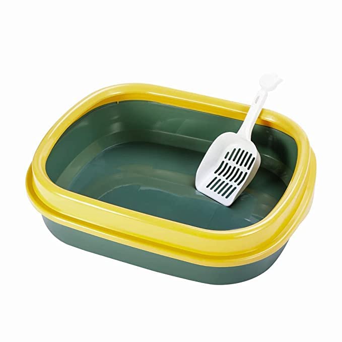 Buy Dog Trust Cat Rabbit Litter Tray with Rim/Semi Closed Style of Cat