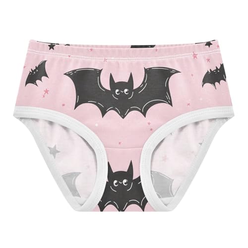 Animal Girls Underwear Toddler 2t Cotton Little Girl Panties Cute Cartoon Bats Stars Pink Underpants Briefs