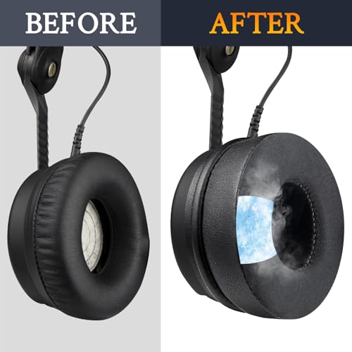 Image of SOULWIT Earpads Replacement for Sennheiser HD25 /HD25 Light(Lite) /HD25 Plus /HD25 Special Edition /HMD25 /HME25 /HMEC25 /HD250BT Headphones, Ear Pads Cushions with High-Density Foam - HD25 CG Black