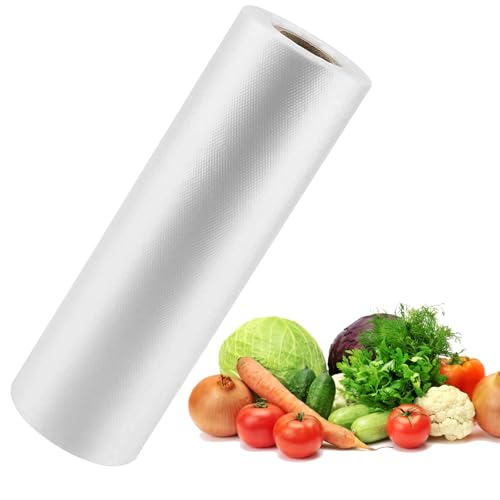 FungLam 1216 Clear Plastic Produce Bags Roll Food Storage Bags for Bread Vegetables Fruits Refrigerator Storage Kitchen 350 Pcs/Roll.