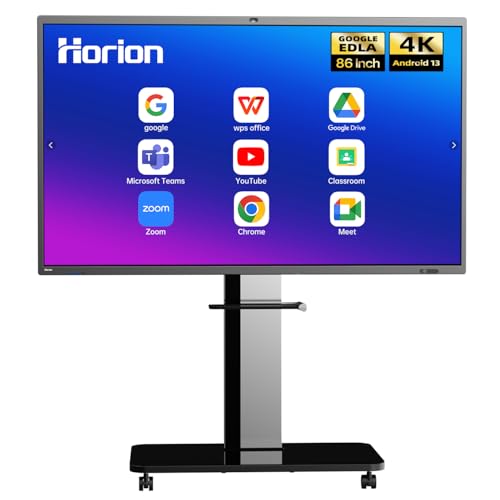 Image of HORION (86 inch Board+Stand, 4K Smart Board，86 Inch Digital Whiteboard for Office and Classroom