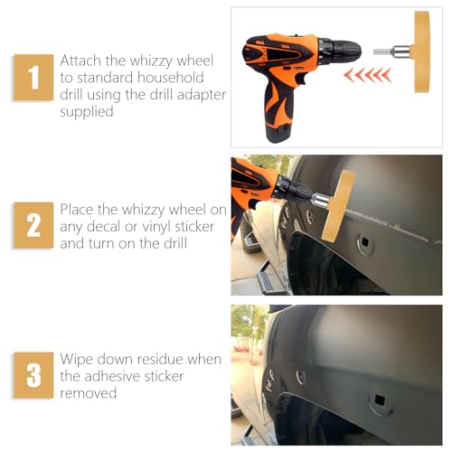 Image of 6 Pack 3.5in Decal Remover Eraser Wheel, Adhesive Remover Rubber Wheel Decal Remover for Drill Eraser Wheel Graphics Pinstripe Sticker Remover Car Decal Vinyl Tape Remover Tool