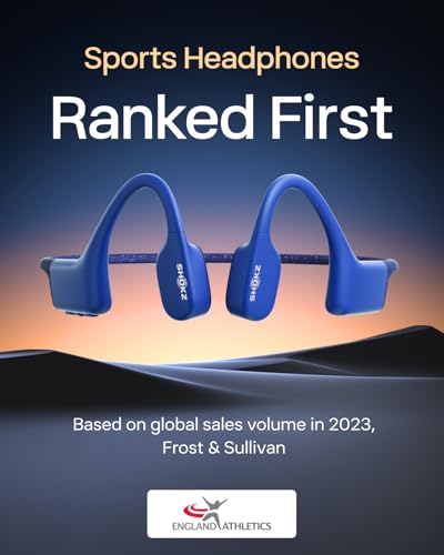 Image of SHOKZ OpenSwim - MP3 Waterproof Headphones for Swimming - Not Bluetooth Compatible - Built-in MP3 Player with Storage for 1200 Songs - Open-Ear Wireless Headphones, with Nose Clip and Earplug