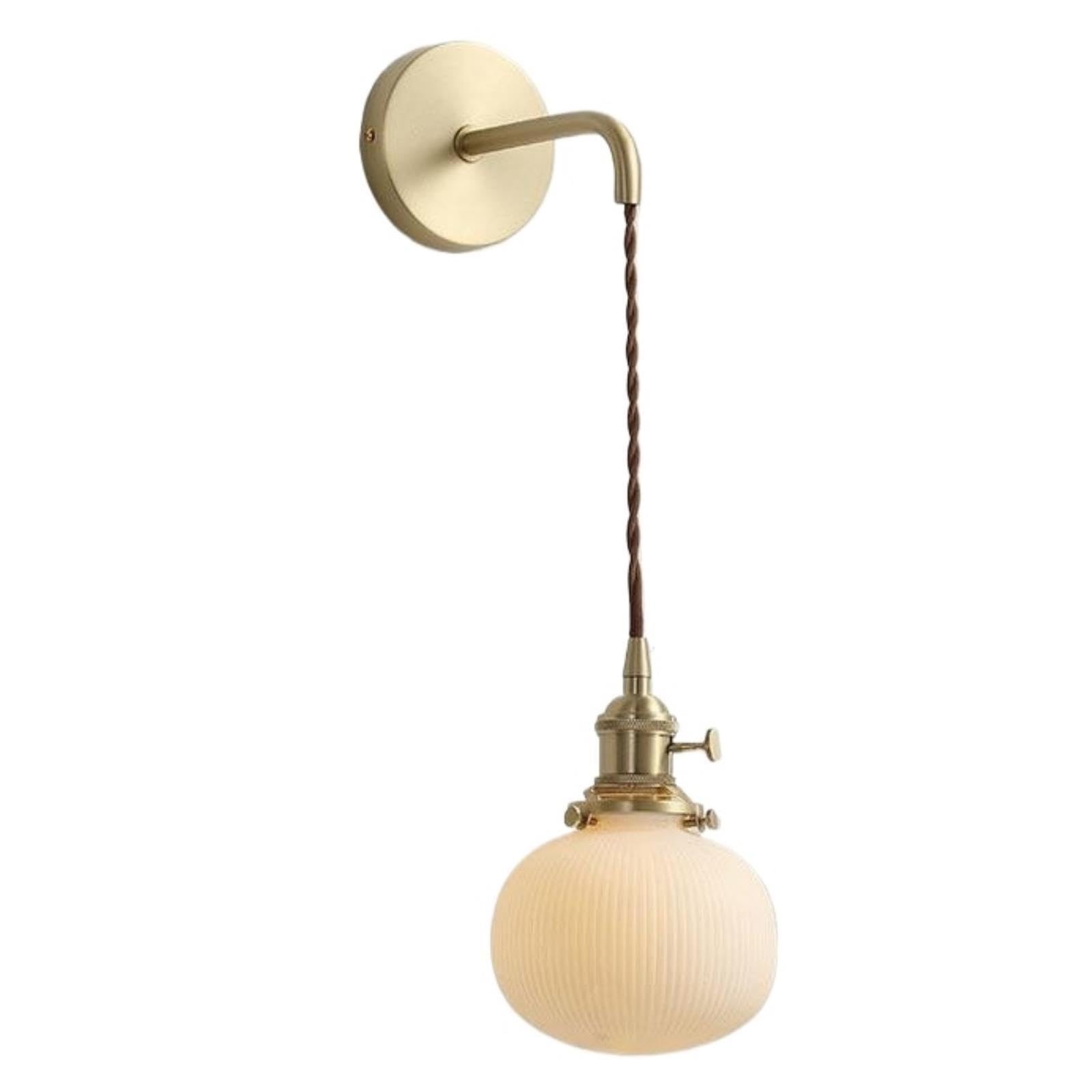 Sconce decorata in ceramica a righe retrò nordica