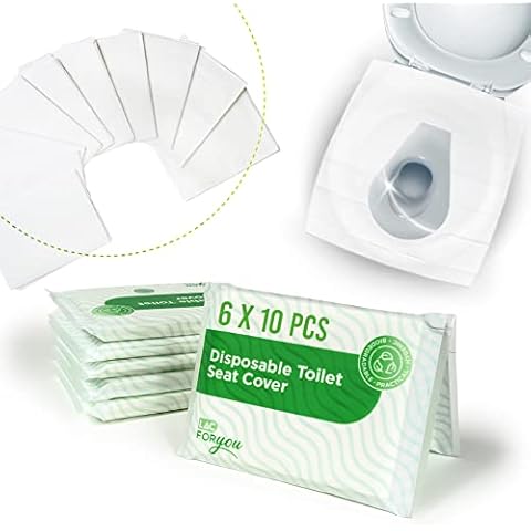 LAC 60 Einweg Toilettensitzabdeckung | Toilettenauflage Einweg | Disposable Toilet Seat Cover Einweg Toilettensitzbezug | Wc Auflage Einweg Toilettensitz Kinder Unterwegs für öffentliche Toiletten Cover