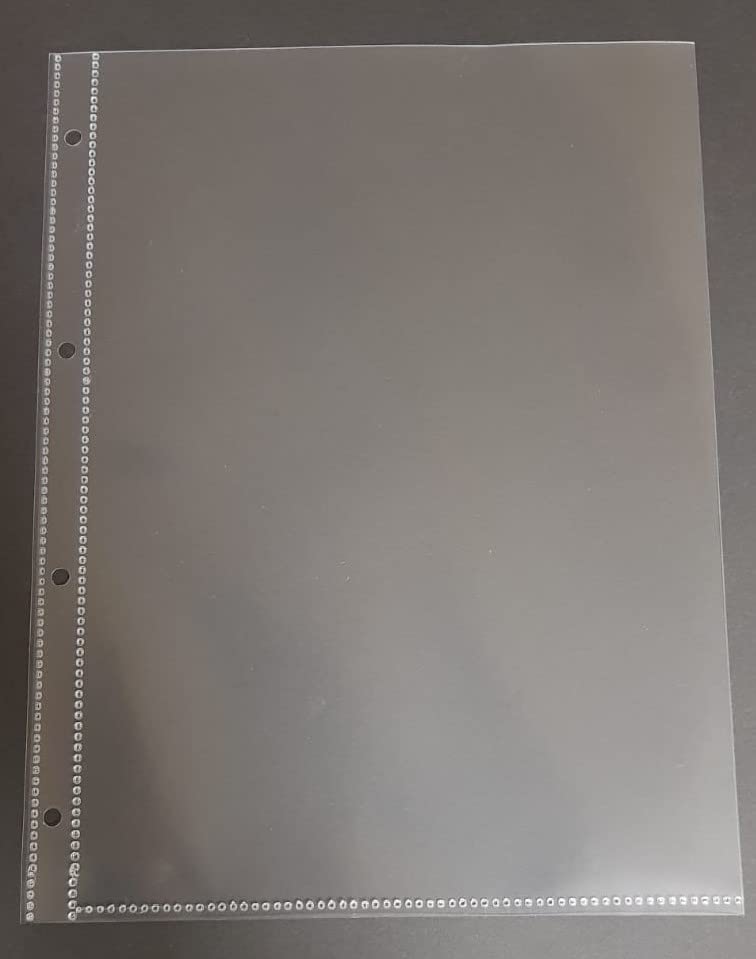 A4 Prospekthüllen 4er-Lochung super stark 180my glatt 100 St | Extra dick (0,18mm), Glasklar, Dokumentenecht, Klarsichthülle mit Abheftrand, Ideal für Archivierung, 100% recycelbar