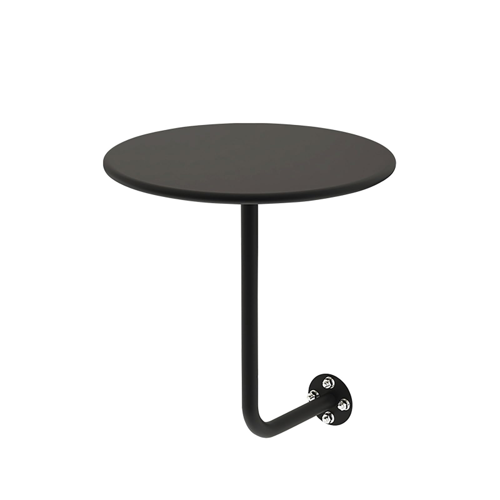 ZENSTYW Wall-Mounted Round Bar Table,Coffee Table Wall Mounted,Wall Mounted Bar Table Pedestal Tables,Small Cafe Table,Save Space Pub Table Multiple Colors(Black)