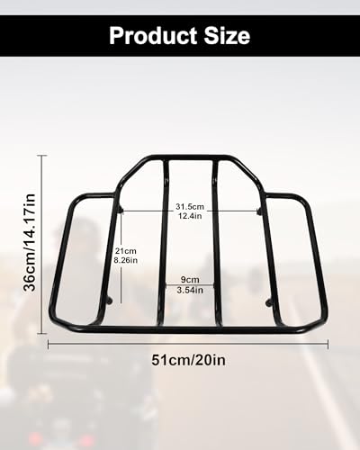 Image of Trunk Tour Pack Luggage Rack for Harley Electra Road Glide CVO Street King Ultra Limited 2014-up Black