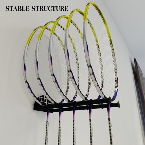 Rack para exhibir raquetas de bádminton y tenis miniatura 4