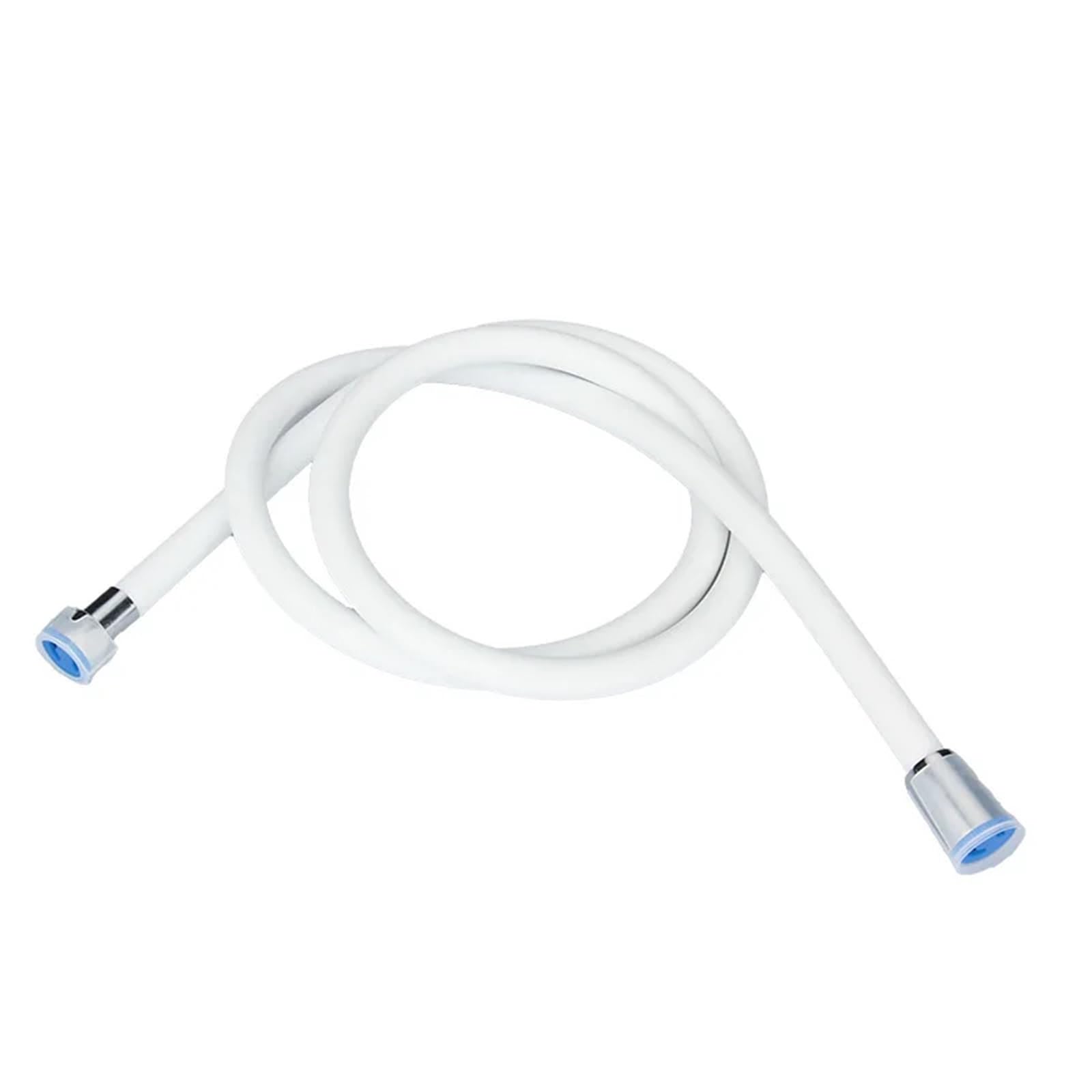 Pxamortel White Flexible Replacement Shower Hose, Rain Shower Hose 150Cm Multicolor Thread G1/2(White)
