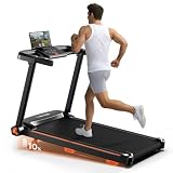 YUEJIQI Treadmills for Home, 3.0HP Foldable Treadmill with Incline, Small Space Portable Running Machine, 240 Lbs Capacity with 12 Preset PROG, LED Display, Speaker and Cup Holder