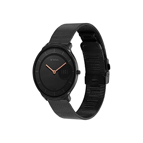 Titan Edge Baseline Black Dial Analog Stainless Steel Strap Watch for Men-NS1843NM02 - Image 4