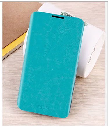 for HTC Desire 316 Phone Premium Leather Flip Cover Case with Stand by MOFI - Blue