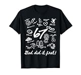 Vintage God Did It First 67 Six Seven Meme Christian Bible T-Shirt
