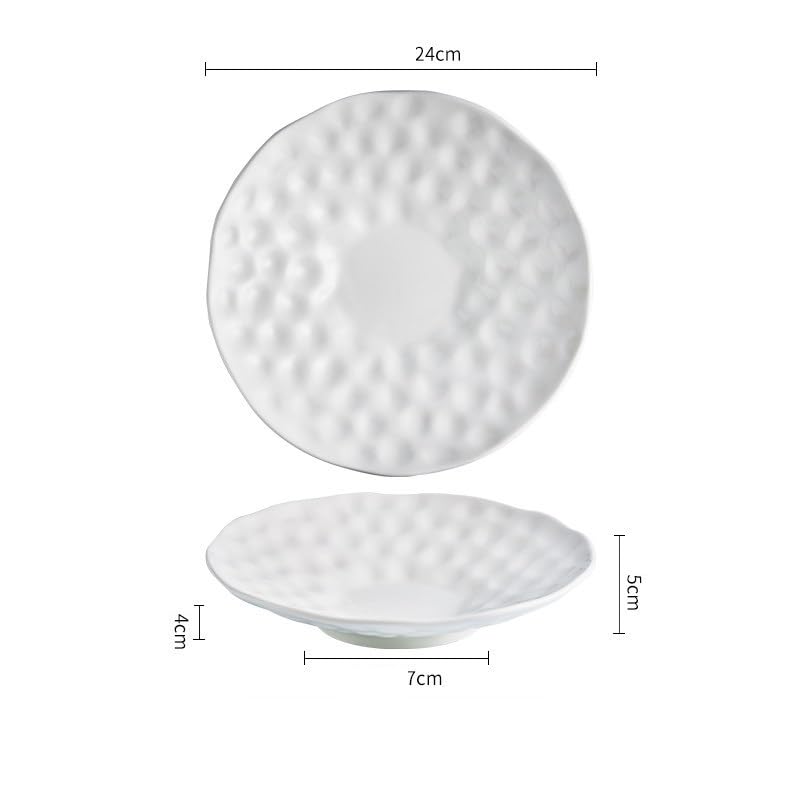 Talerze obiadowe, talerze ceramiczne, talerze do serwowania, głębokie talerze do zupy, talerze do serwowania w stylu nordyckim i porcelanowe talerze obiadowe do układania w stos