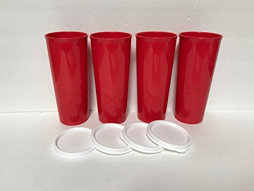 Tupperware Red 16-oz Tumblers Set of 4
