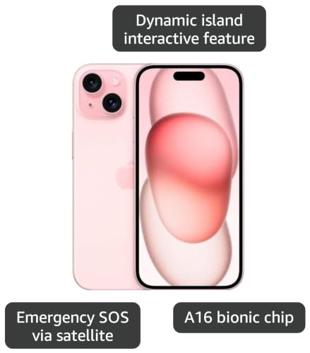 Image of Apple iPhone 15, 512GB, Pink - Locked to TracFone (Renewed)