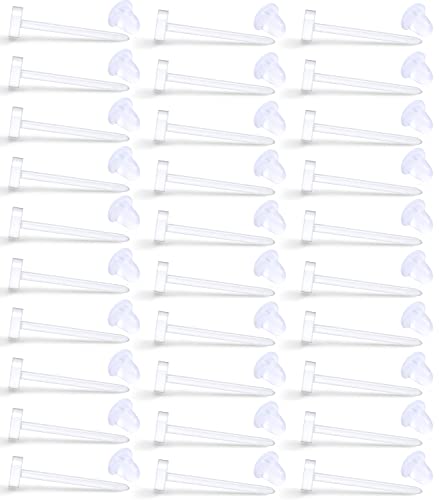 Kridzisw Clear Plastic Earrings Stud for Sport Work Surgery Invisible Rubber Bendable Flat Sensitive Skin Silicone Cartilage Helix Ear Earring Set Pack Acrylic Piercing Jewelry Retainer Women Men