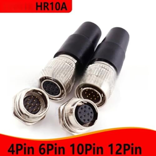 Conector HR10A hembra de 12P con conexión estable para automatización 3