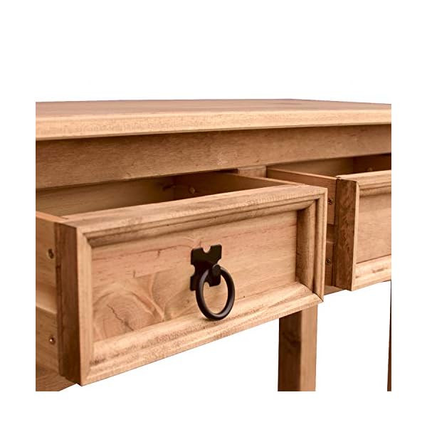 Amazon Brand - Movian Vida Designs Corona Console Table, 2 Drawer With Shelf, Solid Pine Wood, 34 x 90 x 72 cm - Image 9