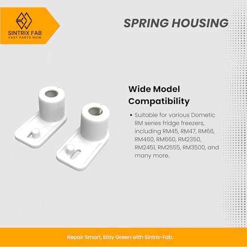 Sintrix Fab Kühlschranktür-Federscharnier Gehäuse Paar - Kompatibel mit Dometic & Electrolux RV/Camper/Caravan Gefrierschränken RM2333 RM2350 RM2351 - ersetzt links 2002236004 & rechts 2002236012