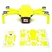 Wrapgrade Skin Ensemble d'autocollants Compatible avec DJI Mini 2 (Neon Yellow)