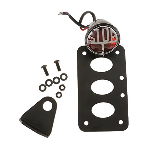 Ranzek ストップテールライト ナンバープレート マウント ブレーキランプ ハーレー浮きチョッパ 自動二輪車