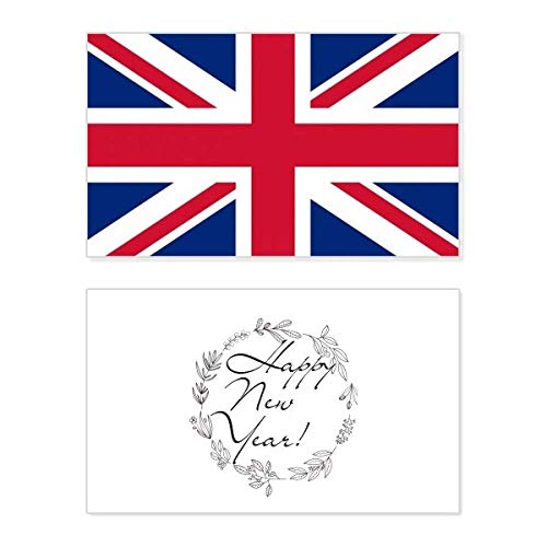 Tarjeta conmemorativa de Año Nuevo del Reino Unido para regalo de fiestas