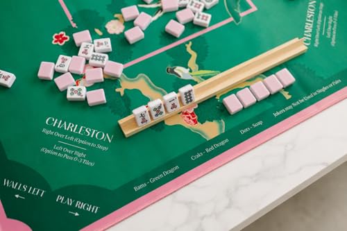 Mahjong Mat 33x33 con bolsa y reglas miniatura 4