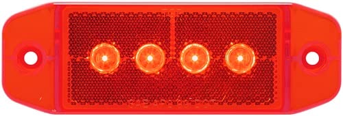 Optronics MCL76RB Led Mark Light W/reflex;red